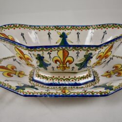 Alcide Chaumeil Armorial Sauceboat